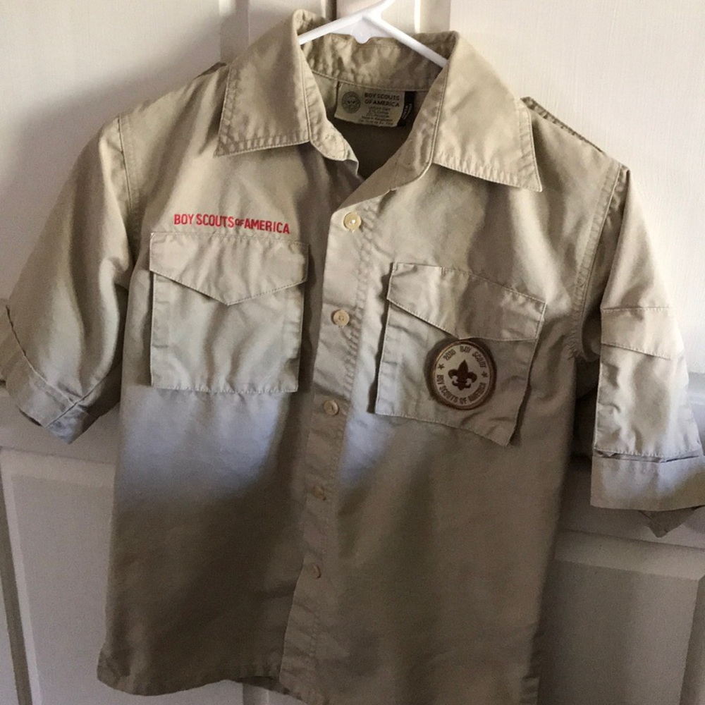 Boy Scout uniform shirt